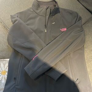 Ladies, Gray, Size XL, Breast Cancer Awareness, North Face jacket